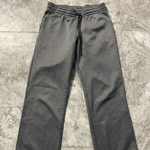 Womens Under Armour Athletic Grey Storm Wideleg Sweatpants Small